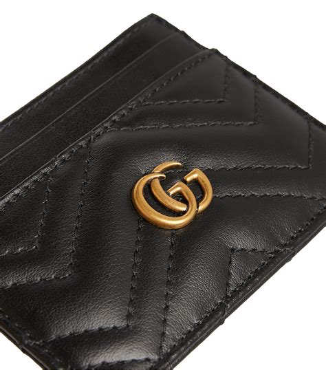 gucci marmont card case wallet|gucci leather card case wallet.